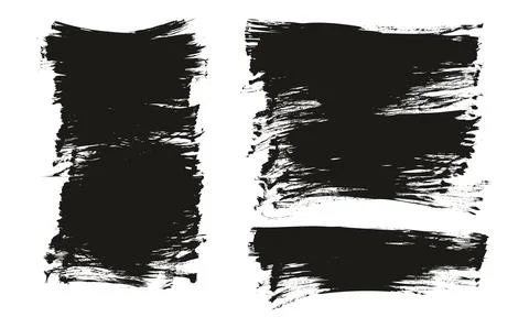 Flat Fan Brush Regular Long Background Mix High Detail Abstract Vector Stock Illustration