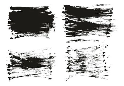 Flat Fan Brush Regular Short Background High Detail Abstract Vector Illustrazione stock