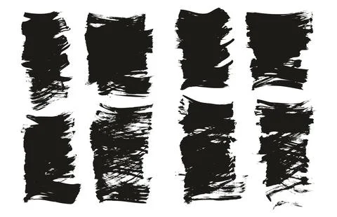 Flat Fan Brush Regular Short Background High Detail Abstract Vector Illustrazione stock