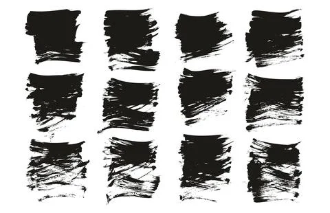 Flat Fan Brush Regular Short Background High Detail Abstract Vector Stock Illustration