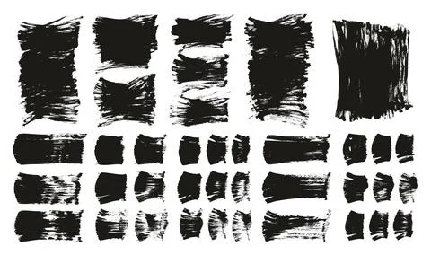 Flat Fan Brush Thick Long Background &amp; Straight Lines Mix High Detail Abstract Stock Illustration