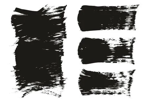 Flat Fan Brush Thick Long Background &amp; Straight Lines Mix High Detail Abstract Illustrazione stock