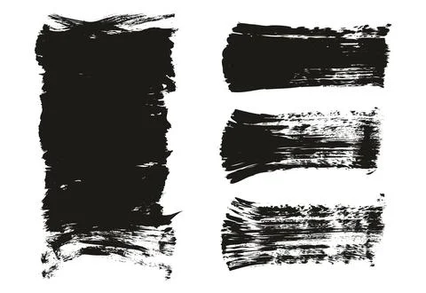 Flat Fan Brush Thick Long Background &amp; Straight Lines Mix High Detail Abstract Stock Illustration