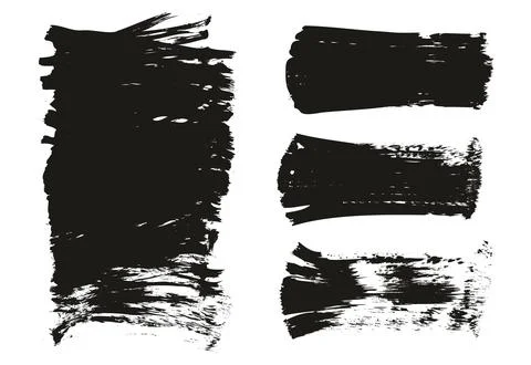 Flat Fan Brush Thick Long Background &amp; Straight Lines Mix High Detail Abstract Stock Illustration
