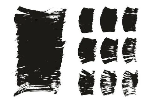 Flat Fan Brush Thick Long Background &amp; Straight Lines Mix High Detail Abstract Illustrazione stock