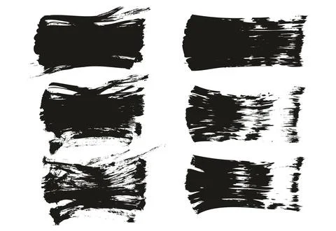Flat Fan Brush Thick Long Background &amp; Straight Lines Mix High Detail Abstract Stock Illustration