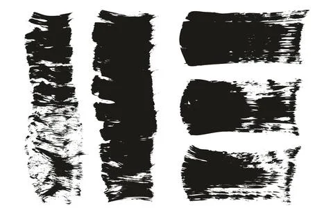 Flat Fan Brush Thick Short Background &amp; Straight Lines Mix High Detail Abstract Stock Illustration