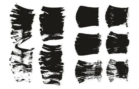Flat Fan Brush Thick Short Background &amp; Straight Lines Mix High Detail Abstract Stock Illustration