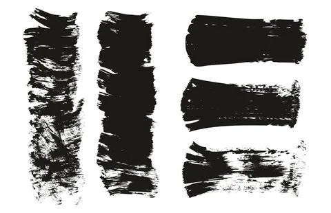 Flat Fan Brush Thick Short Background &amp; Straight Lines Mix High Detail Abstract Illustrazione stock