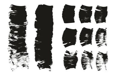 Flat Fan Brush Thick Short Background &amp; Straight Lines Mix High Detail Abstract Stock Illustration