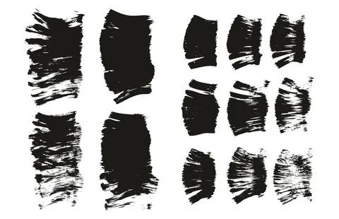 Flat Fan Brush Thick Short Background &amp; Straight Lines Mix High Detail Abstract Stock Illustration
