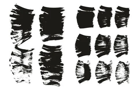 Flat Fan Brush Thick Short Background &amp; Straight Lines Mix High Detail Abstract Stock Illustration