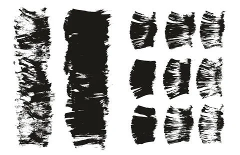 Flat Fan Brush Thick Short Background &amp; Straight Lines Mix High Detail Abstract Stock Illustration