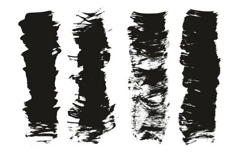 Flat Fan Brush Thick Short Background Mix High Detail Abstract Vector Stock-Illustration