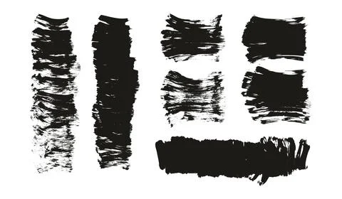 Flat Fan Brush Thick Short Background Mix High Detail Abstract Vector Background Stock Illustration
