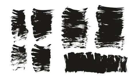Flat Fan Brush Thick Short Background Mix High Detail Abstract Vector Background Stock Illustration