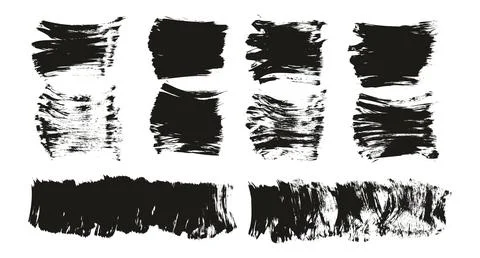 Flat Fan Brush Thick Short Background Mix High Detail Abstract Vector Background Stock Illustration