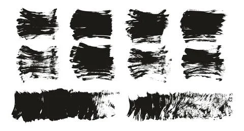 Flat Fan Brush Thick Short Background Mix High Detail Abstract Vector Background Stock Illustration