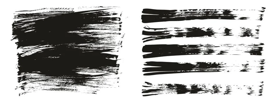 Flat Fan Brush Thin Long Background &amp; Straight Lines Mix High Detail Abstract Stockillustratie