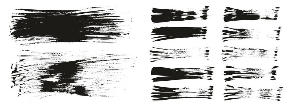 Flat Fan Brush Thin Long Background &amp; Straight Lines Mix High Detail Abstract Stock Illustration