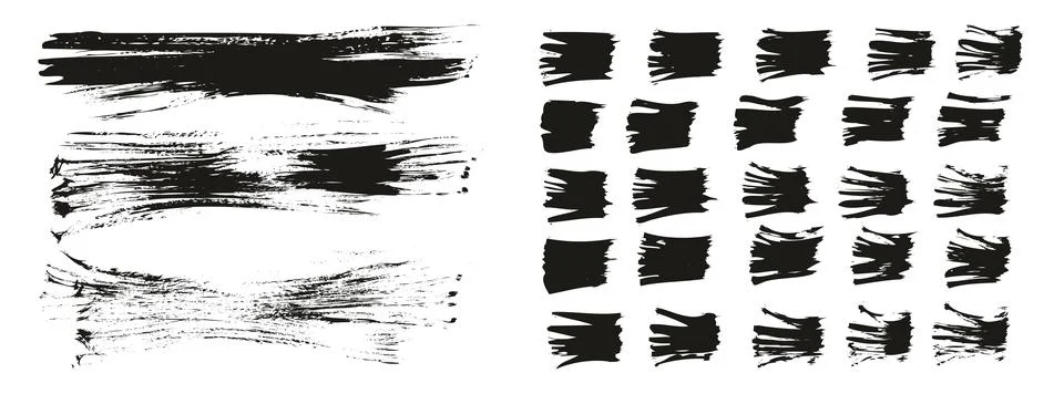 Flat Fan Brush Thin Long Background &amp; Straight Lines Mix High Detail Abstract Stockillustratie