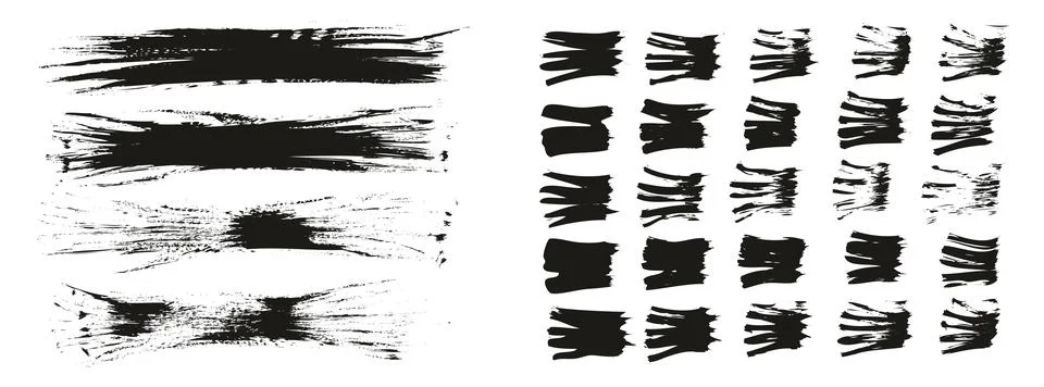 Flat Fan Brush Thin Long Background &amp; Straight Lines Mix High Detail Abstract Stock Illustration