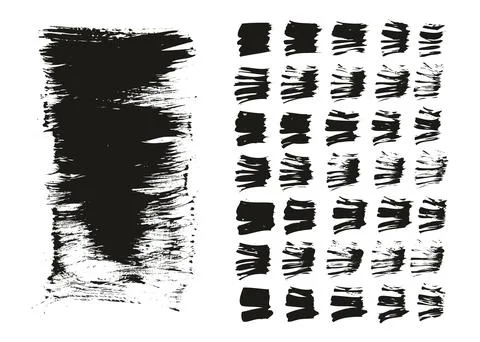 Flat Fan Brush Thin Long Background &amp; Straight Lines Mix High Detail Abstract Illustrazione stock