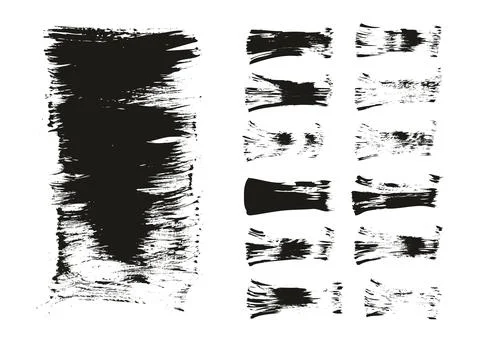 Flat Fan Brush Thin Long Background &amp; Straight Lines Mix High Detail Abstract Stock Illustration