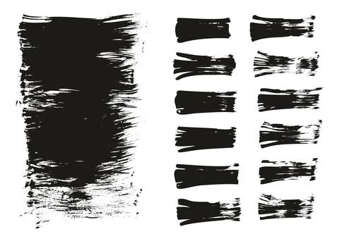 Flat Fan Brush Thin Long Background &amp; Straight Lines Mix High Detail Abstract 库存插图