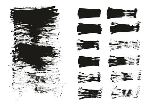 Flat Fan Brush Thin Long Background &amp; Straight Lines Mix High Detail Abstract 库存插图