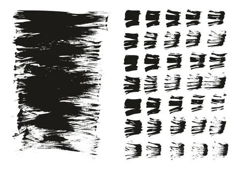 Flat Fan Brush Thin Long Background &amp; Straight Lines Mix High Detail Abstract Stockillustratie