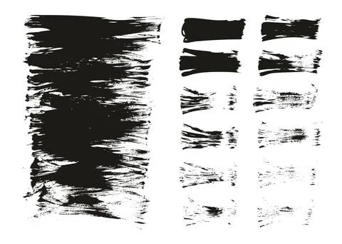Flat Fan Brush Thin Long Background &amp; Straight Lines Mix High Detail Abstract Illustrazione stock