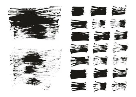 Flat Fan Brush Thin Long Background &amp; Straight Lines Mix High Detail Abstract Stockillustratie