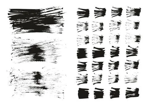 Flat Fan Brush Thin Long Background &amp; Straight Lines Mix High Detail Abstract Stock Illustration