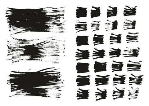 Flat Fan Brush Thin Long Background &amp; Straight Lines Mix High Detail Abstract Illustrazione stock