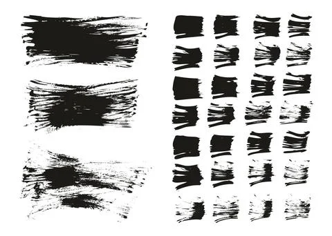 Flat Fan Brush Thin Long Background &amp; Straight Lines Mix High Detail Abstract Illustrazione stock