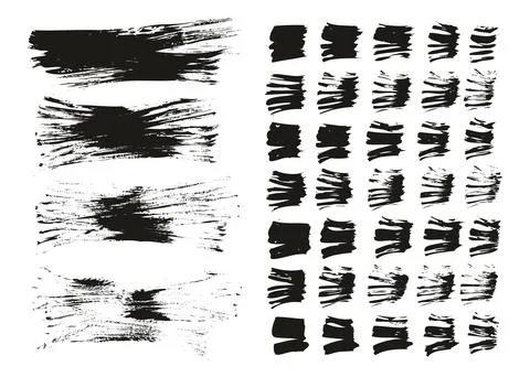 Flat Fan Brush Thin Long Background &amp; Straight Lines Mix High Detail Abstract イラスト素材