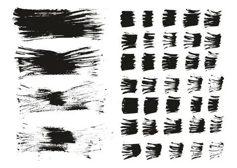Flat Fan Brush Thin Long Background &amp; Straight Lines Mix High Detail Abstract Illustrazione stock