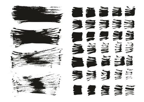 Flat Fan Brush Thin Long Background &amp; Straight Lines Mix High Detail Abstract 库存插图