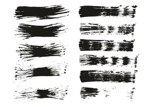 Flat Fan Brush Thin Long Background &amp; Straight Lines Mix High Detail Abstract Stockillustratie