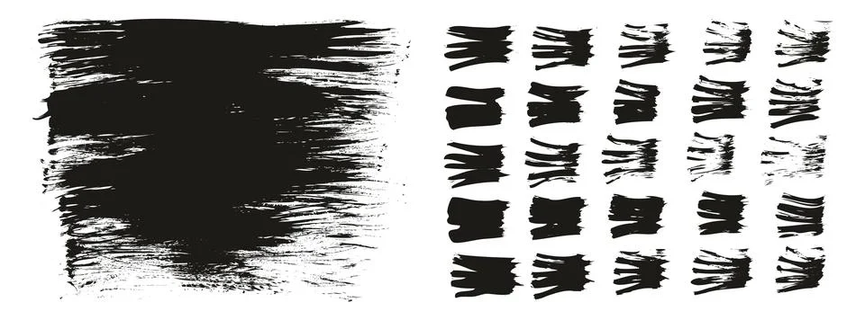 Flat Fan Brush Thin Long Background &amp; Straight Lines Mix High Detail Abstract Stockillustratie