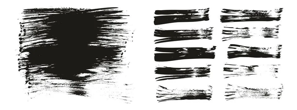 Flat Fan Brush Thin Long Background &amp; Straight Lines Mix High Detail Abstract 库存插图