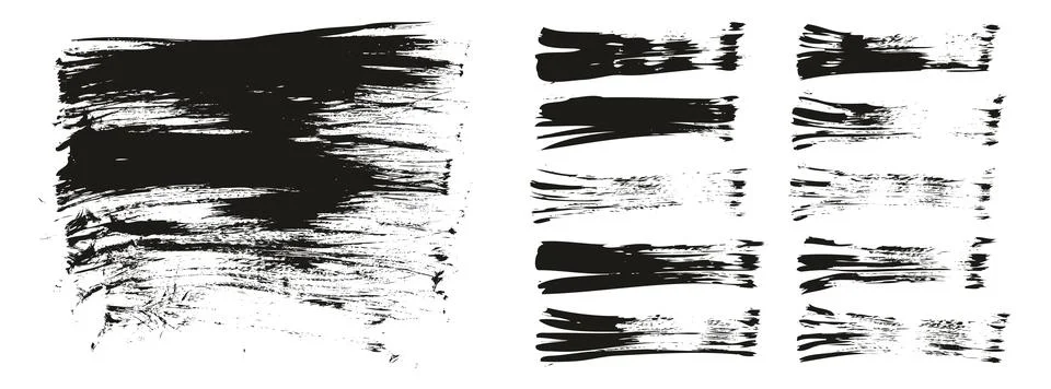 Flat Fan Brush Thin Long Background &amp; Straight Lines Mix High Detail Abstract Stockillustratie