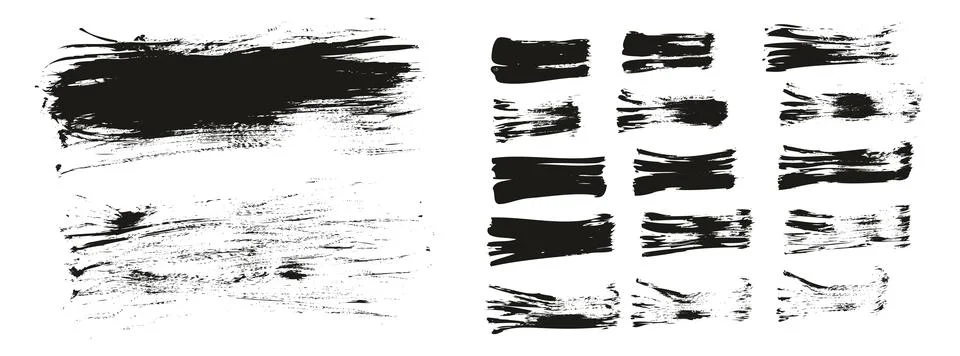 Flat Fan Brush Thin Long Background &amp; Straight Lines Mix High Detail Abstract Illustrazione stock