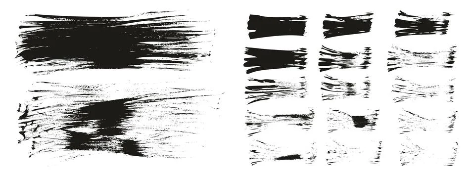 Flat Fan Brush Thin Long Background &amp; Straight Lines Mix High Detail Abstract Illustrazione stock