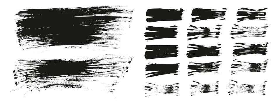 Flat Fan Brush Thin Long Background &amp; Straight Lines Mix High Detail Abstract 库存插图