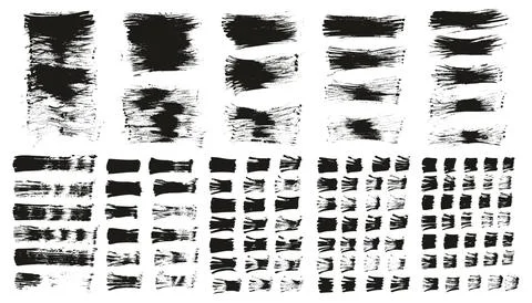 Flat Fan Brush Thin Long Background &amp; Straight Lines Mix High Detail Abstract 스톡 일러스트
