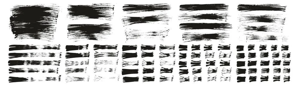 Flat Fan Brush Thin Long Background &amp; Straight Lines Mix High Detail Abstract Stock Illustration