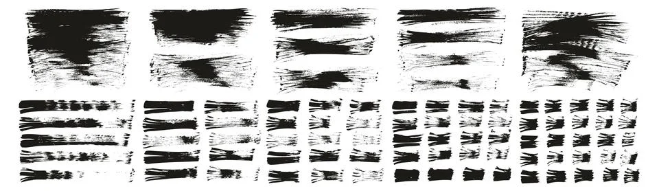 Flat Fan Brush Thin Long Background &amp; Straight Lines Mix High Detail Abstract Stockillustratie