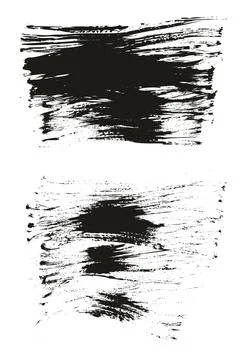 Flat Fan Brush Thin Long Background High Detail Abstract Vector Background Set Stock Illustration